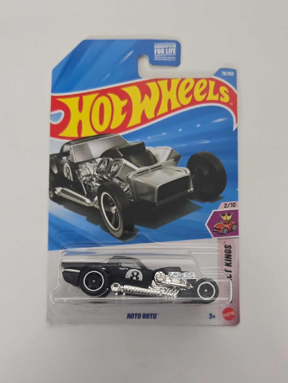 Mattel Hot Wheels Hoto Roto Toy Car - Black & Silver